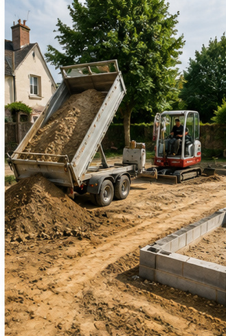 Artisan LSRENO - terrassement autour de Bourgueil